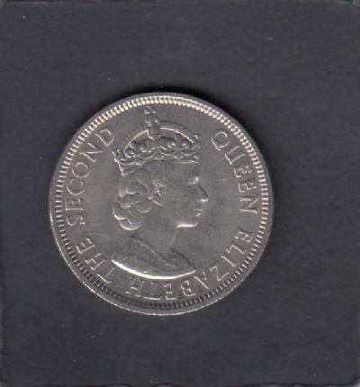 Beschrijving: 1 Rupee ELIZABETH II